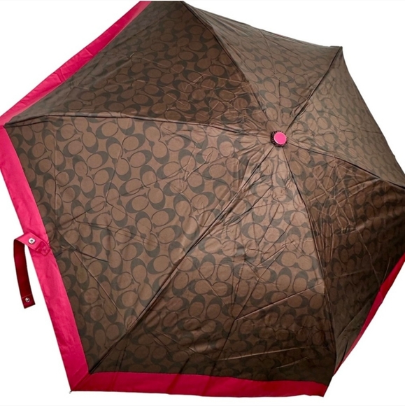 Coach Uv Protection Signature Mini Umbrella - Picture 4 of 8